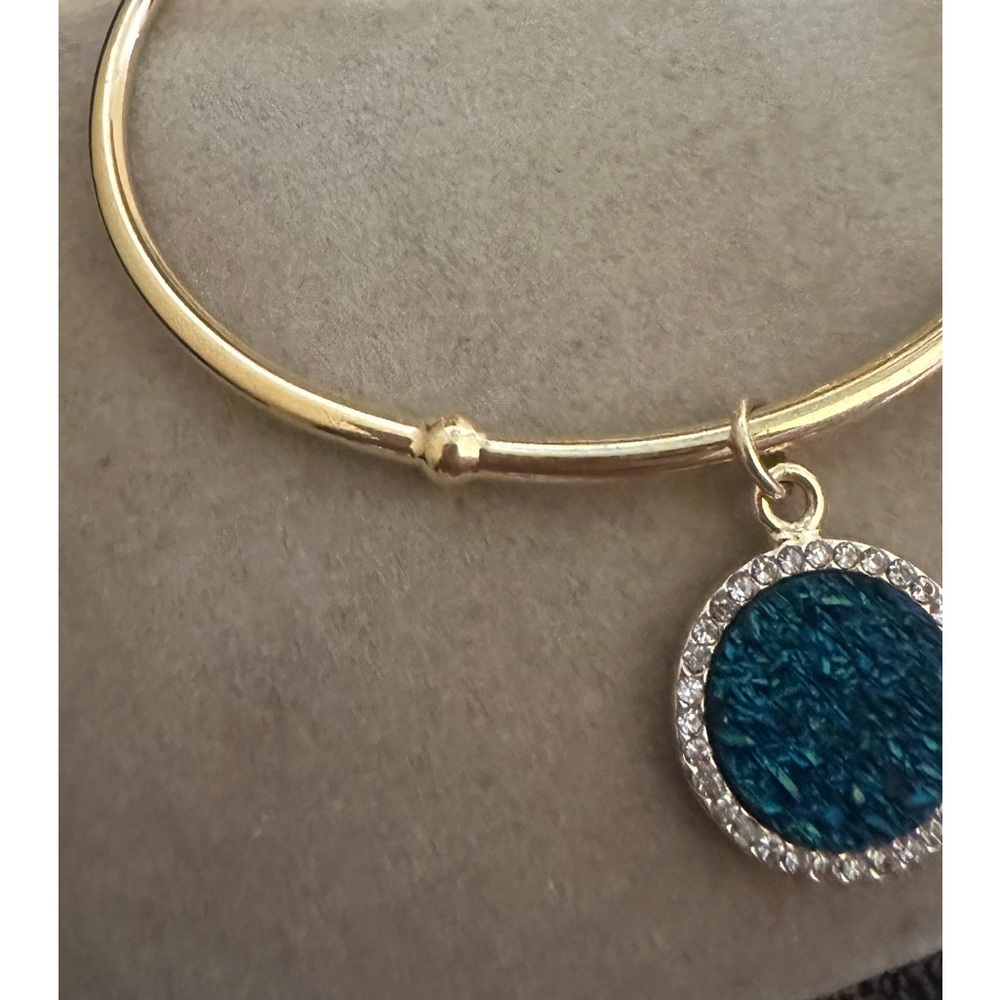 Kate Spade New York Women's All That Glitters Druzy Cuff Bracelet - Blue - Rare - Picture 7 of 11